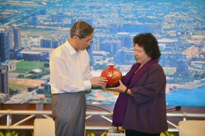 Kaohsiung mayor meets China’s top Taiwan policymaker
