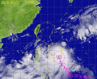 Typhoon Matmo on course to strike Taiwan
