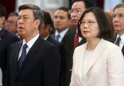 Tsai Ing-wen sworn in as president