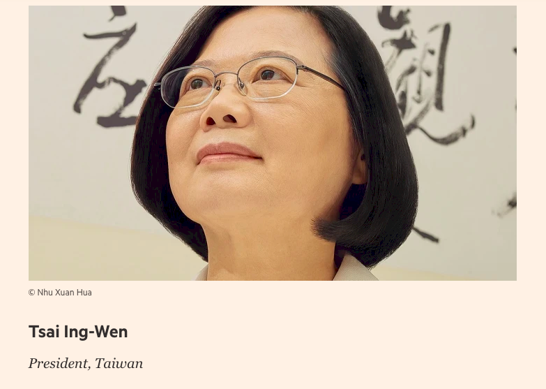 Tsai makes Financial Times’ list of the year’s most influential women