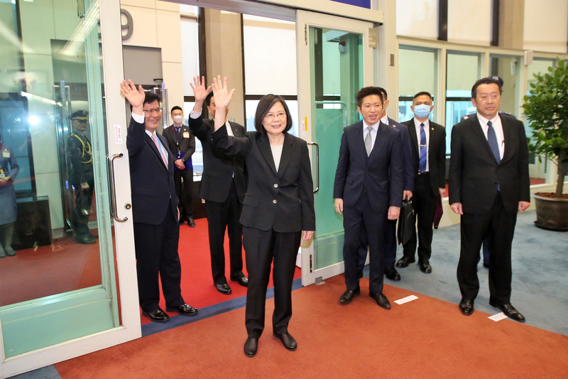 President Tsai sets out for 10-day visit to Guatemala and Belize