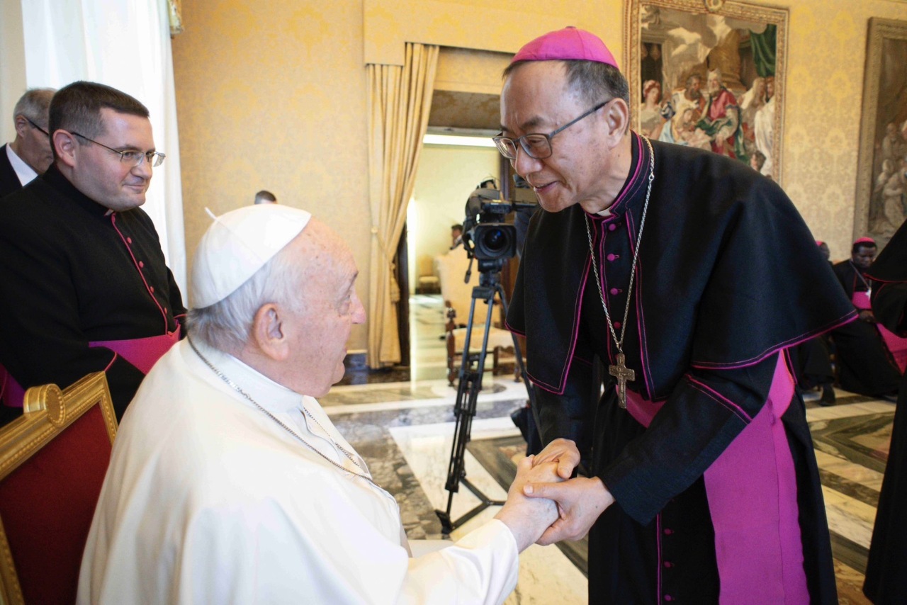 Taiwan’s first Indigenous bishop meets with Pope Francis in Rome