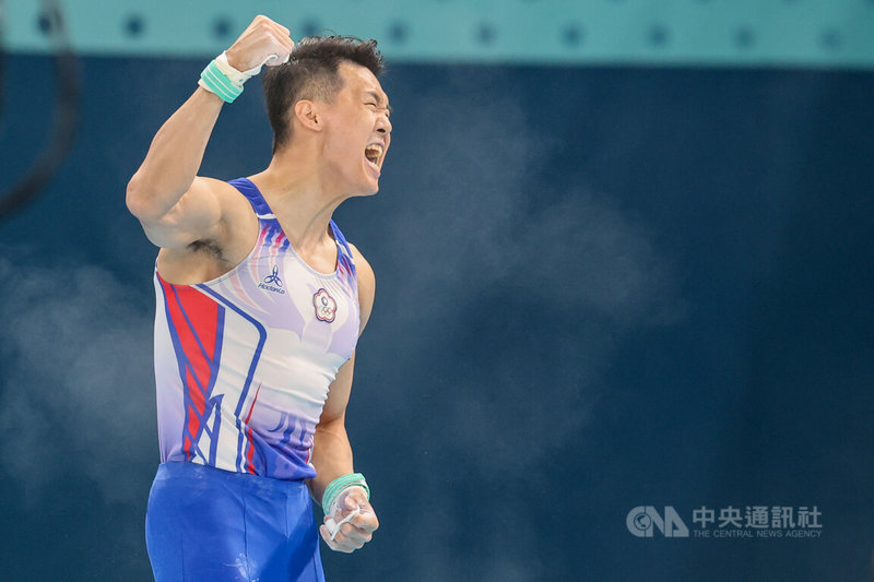 Olympic gymnast Tang Chia-hung ties for bronze in men’s horizontal bar final