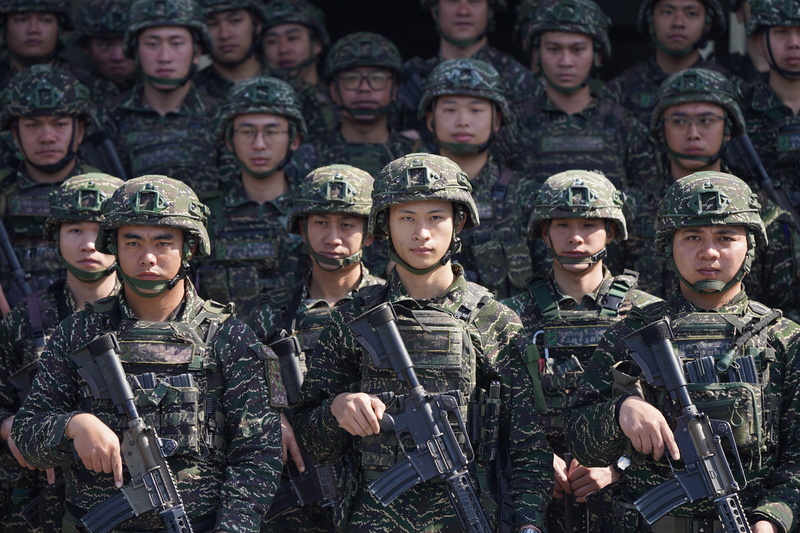 Lai announces military pay raises during combat drill wrap-up